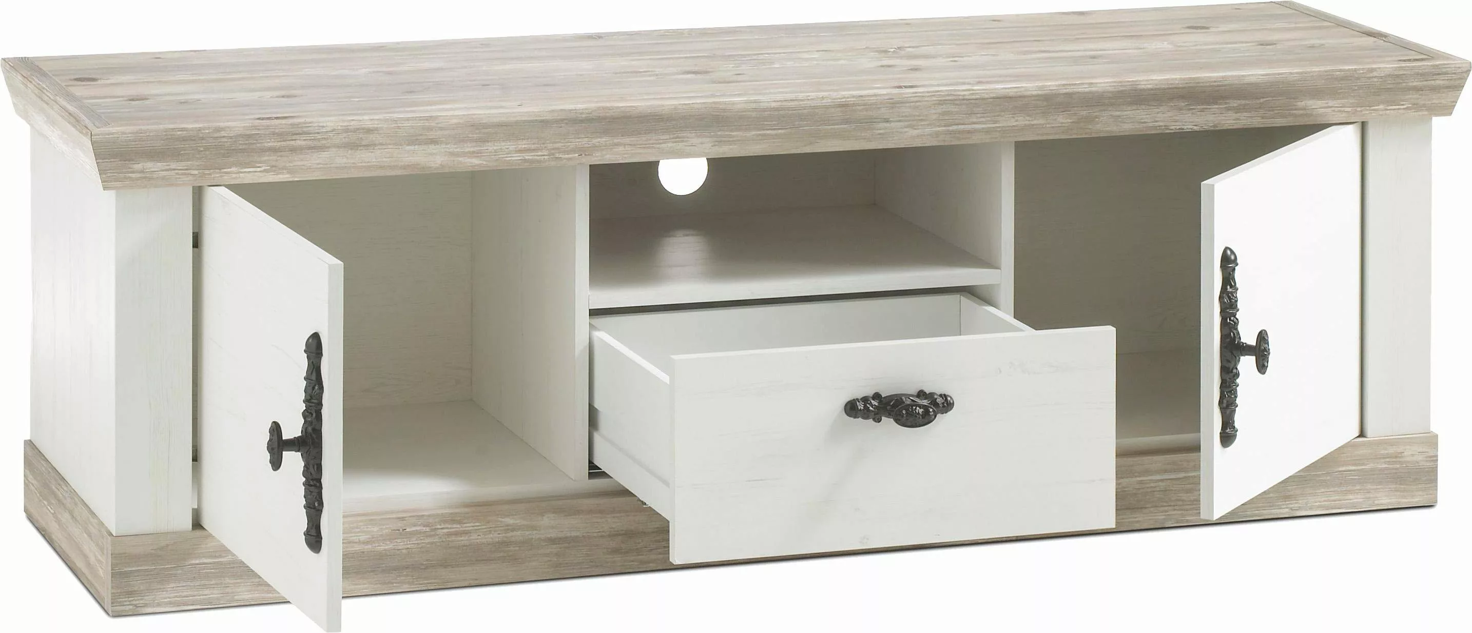 Home affaire Lowboard "FlorenzTV-Board, TV-Schrank", im romantischen Landha günstig online kaufen