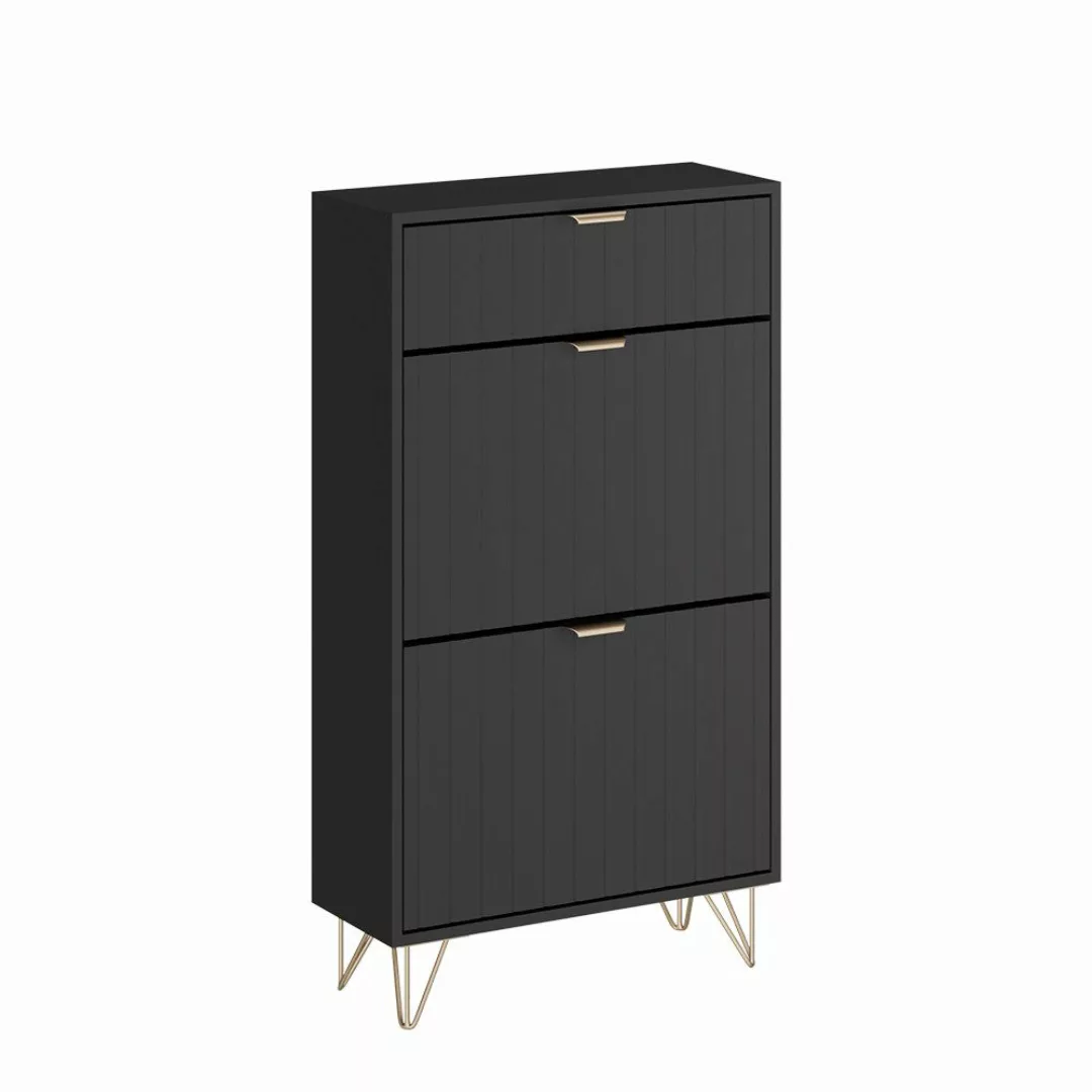 Vicco Schuhschrank Helge, Schwarz, 60 x günstig online kaufen