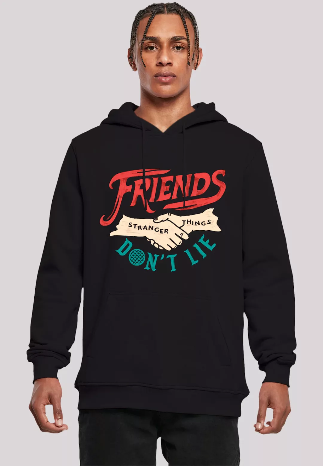 F4NT4STIC Kapuzenpullover "Stranger Things Friends Dont Lie Hands Netflix", günstig online kaufen