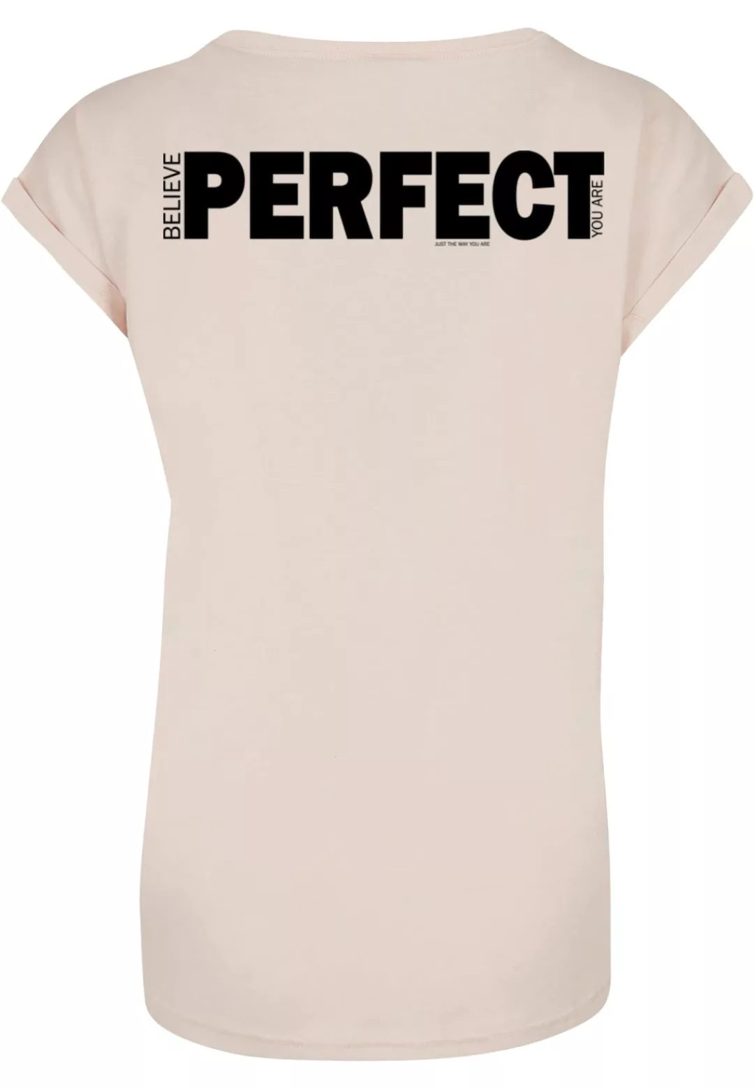 Merchcode T-Shirt "Merchcode Damen Ladies Believe Front Extended Shoulder T günstig online kaufen