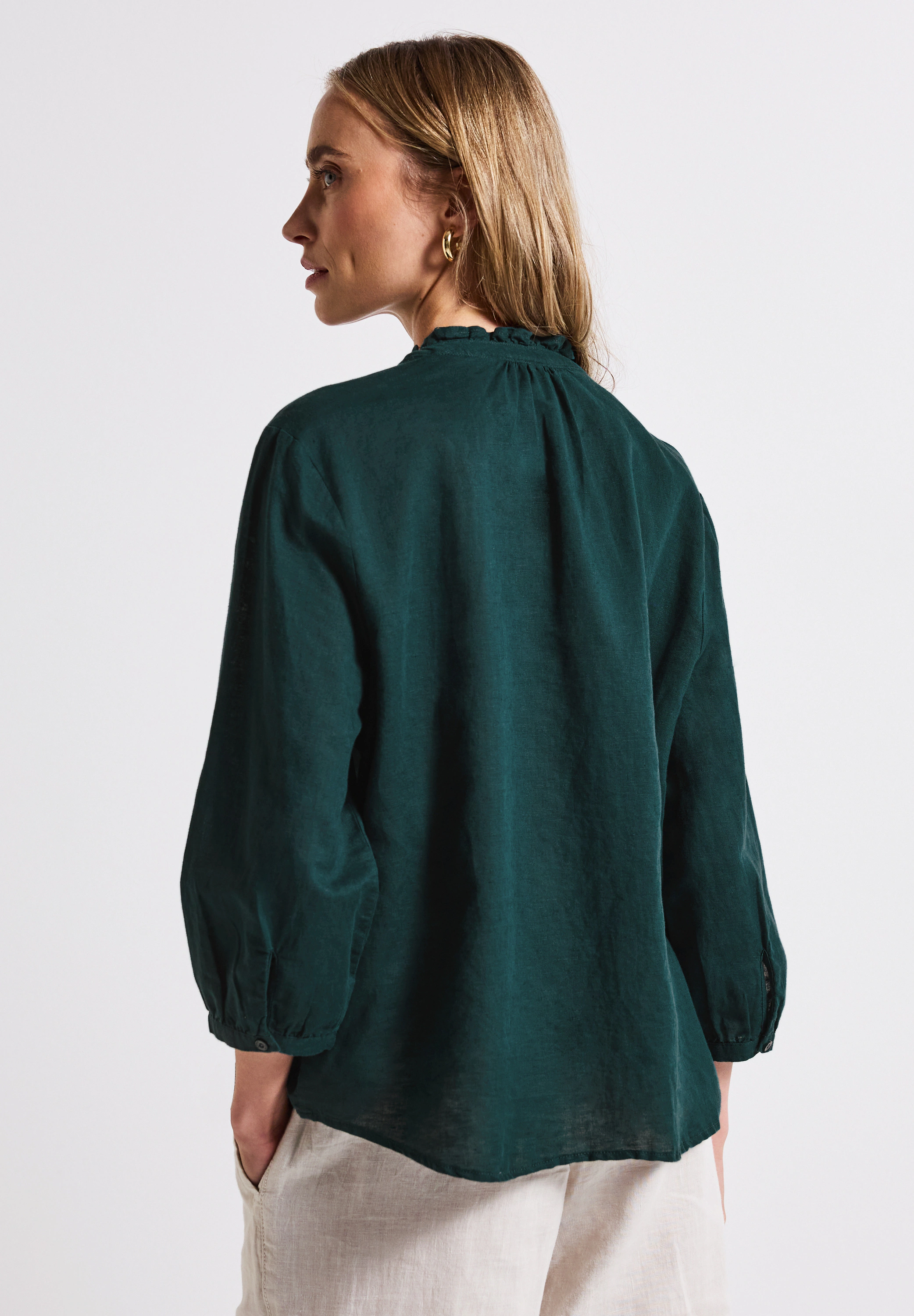 STREET ONE Rüschenbluse, farbig günstig online kaufen