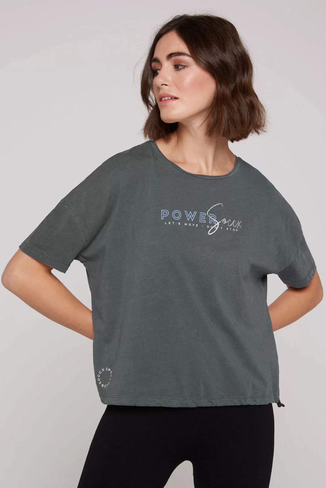 SOCCX Rundhalsshirt, mit überschnittenen Schultern günstig online kaufen