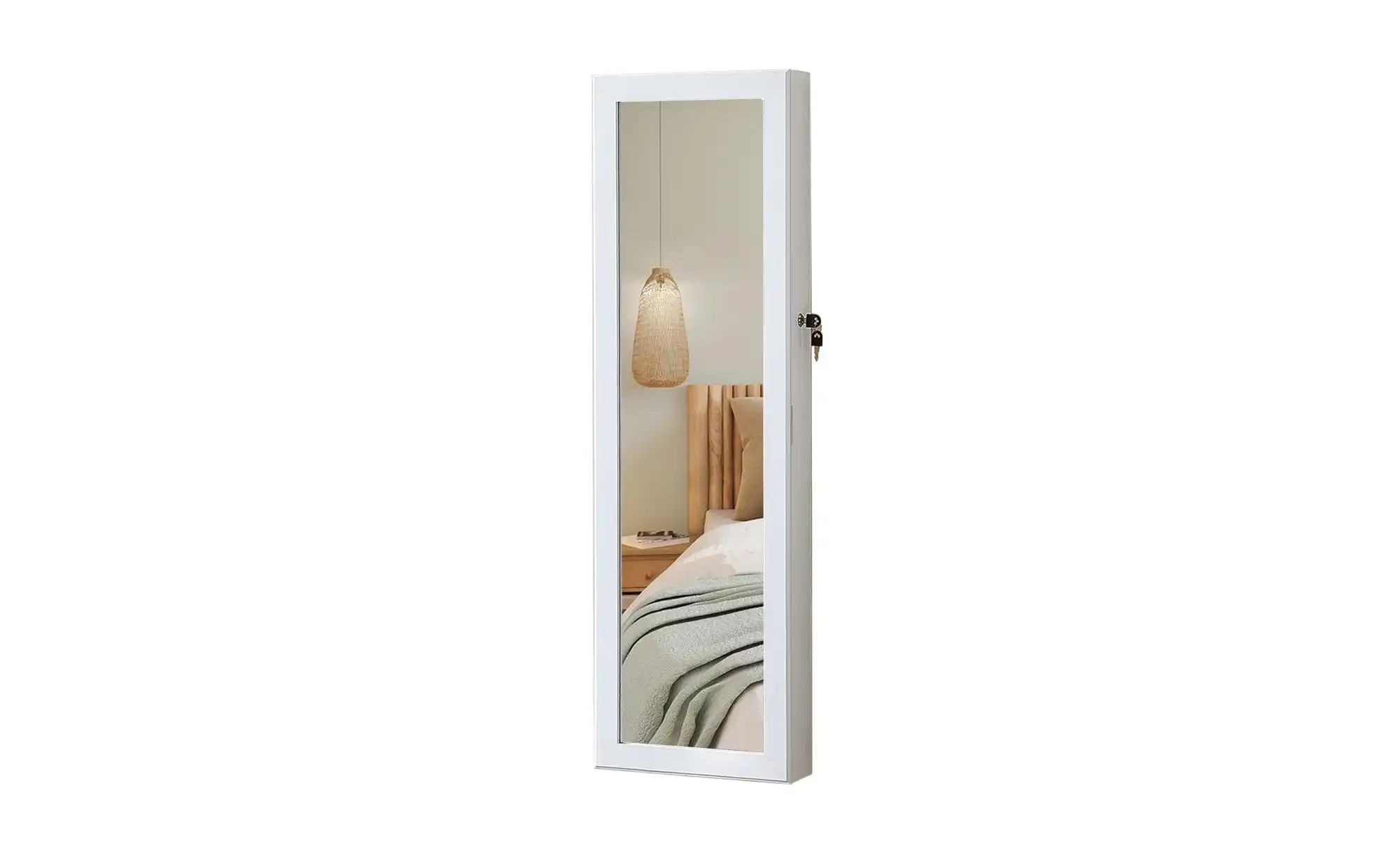 Wandspiegel   ¦ weiß ¦ Glas,Holzwerkstoff ¦ Maße (cm): B: 36,7 H: 120 Garde günstig online kaufen
