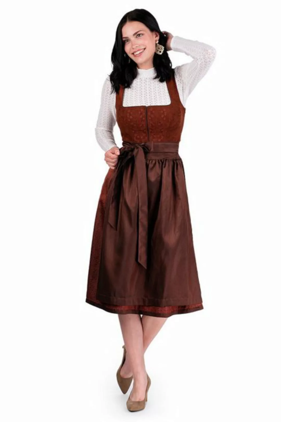 Spieth & Wensky Dirndl Cord Dirndl 2tlg. - EPHYRA - rost günstig online kaufen