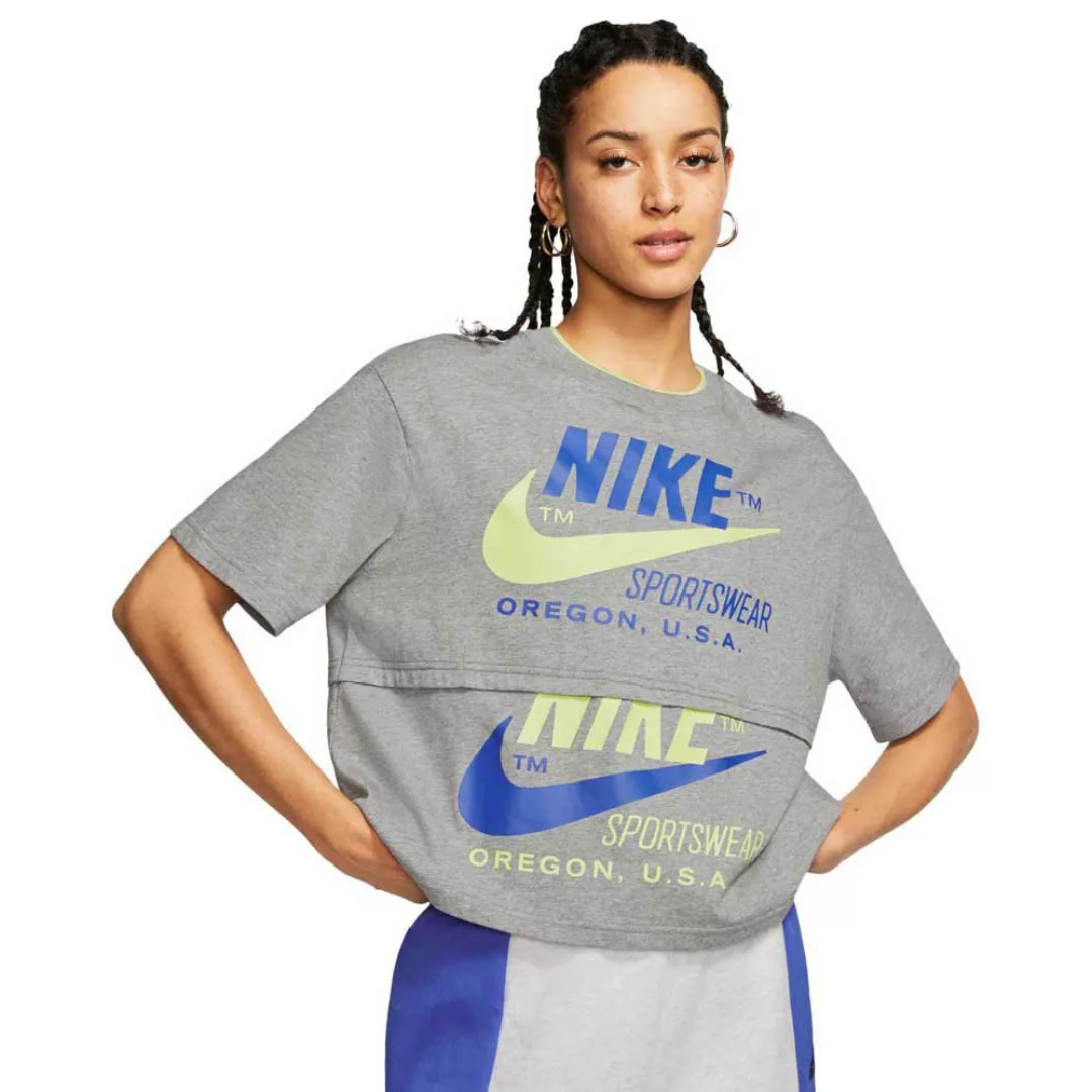 Nike Sportswear Icon Clash Kurzärmeliges T-shirt M Carbon Heather günstig online kaufen
