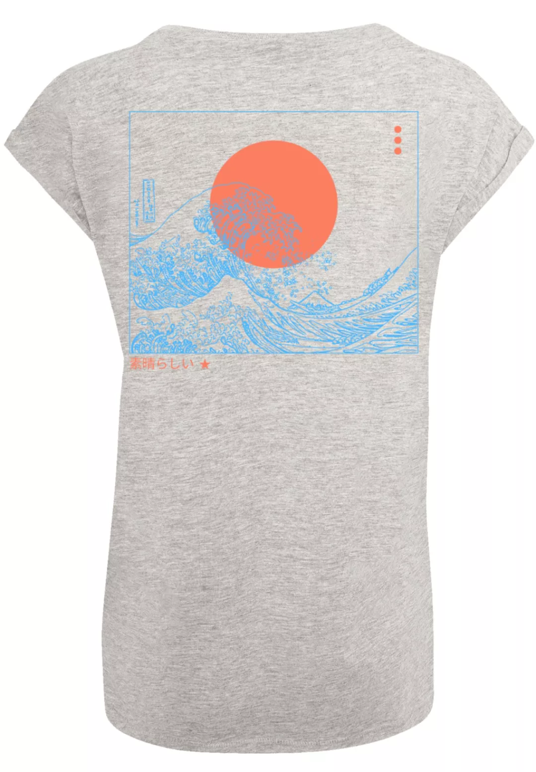 F4NT4STIC T-Shirt "PLUS SIZE Kanagawa Welle", Print günstig online kaufen