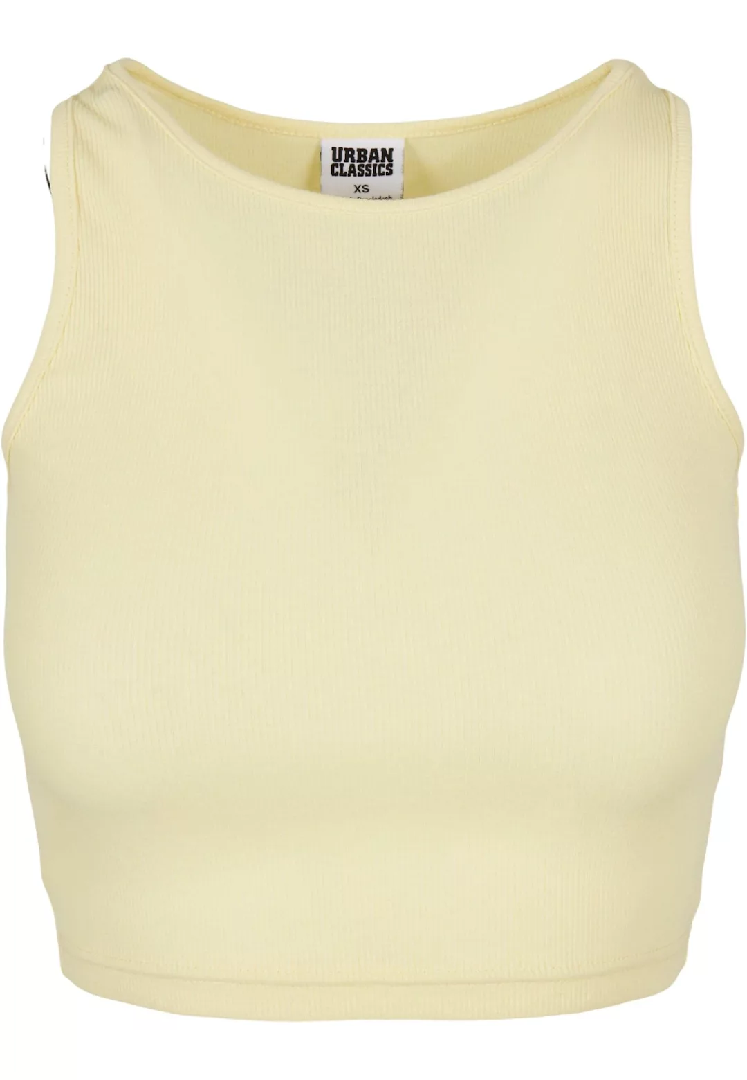 URBAN CLASSICS Muskelshirt "Urban Classics Damen Ladies Cropped Rib Top", ( günstig online kaufen
