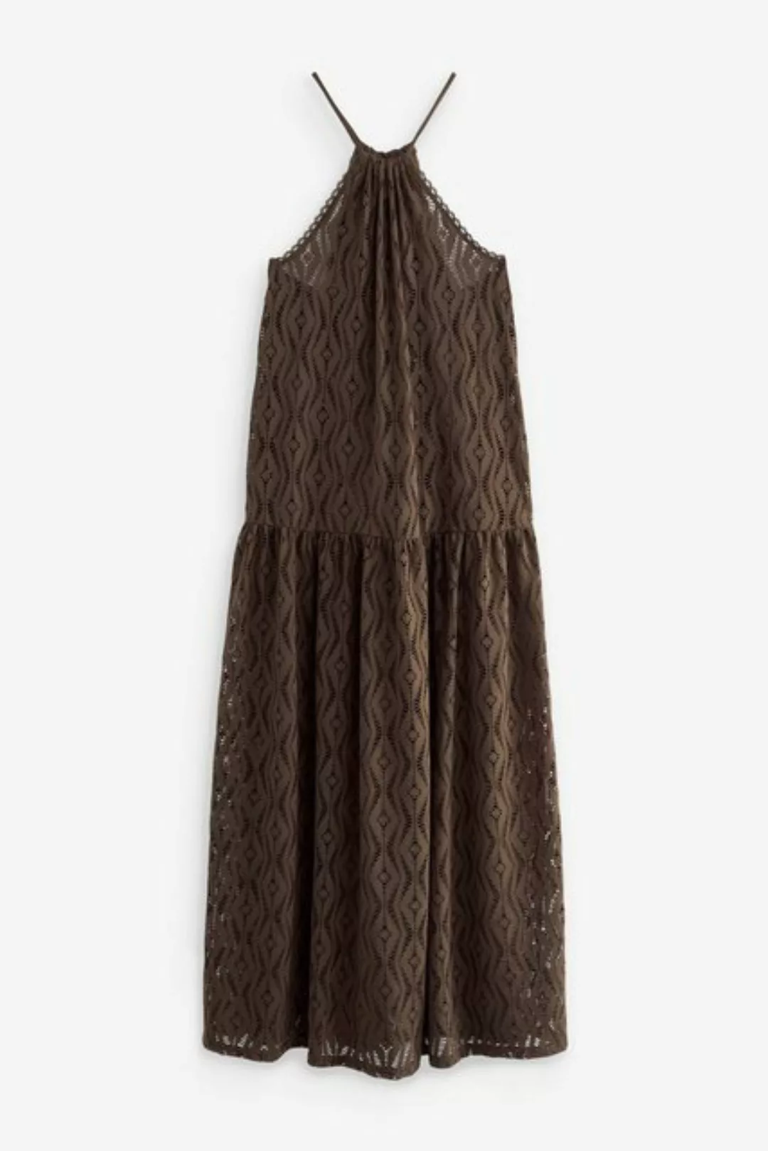 Next Strandkleid Maxi-Sommerkleid mit Häkelbesatz aus Jersey (1-tlg) günstig online kaufen