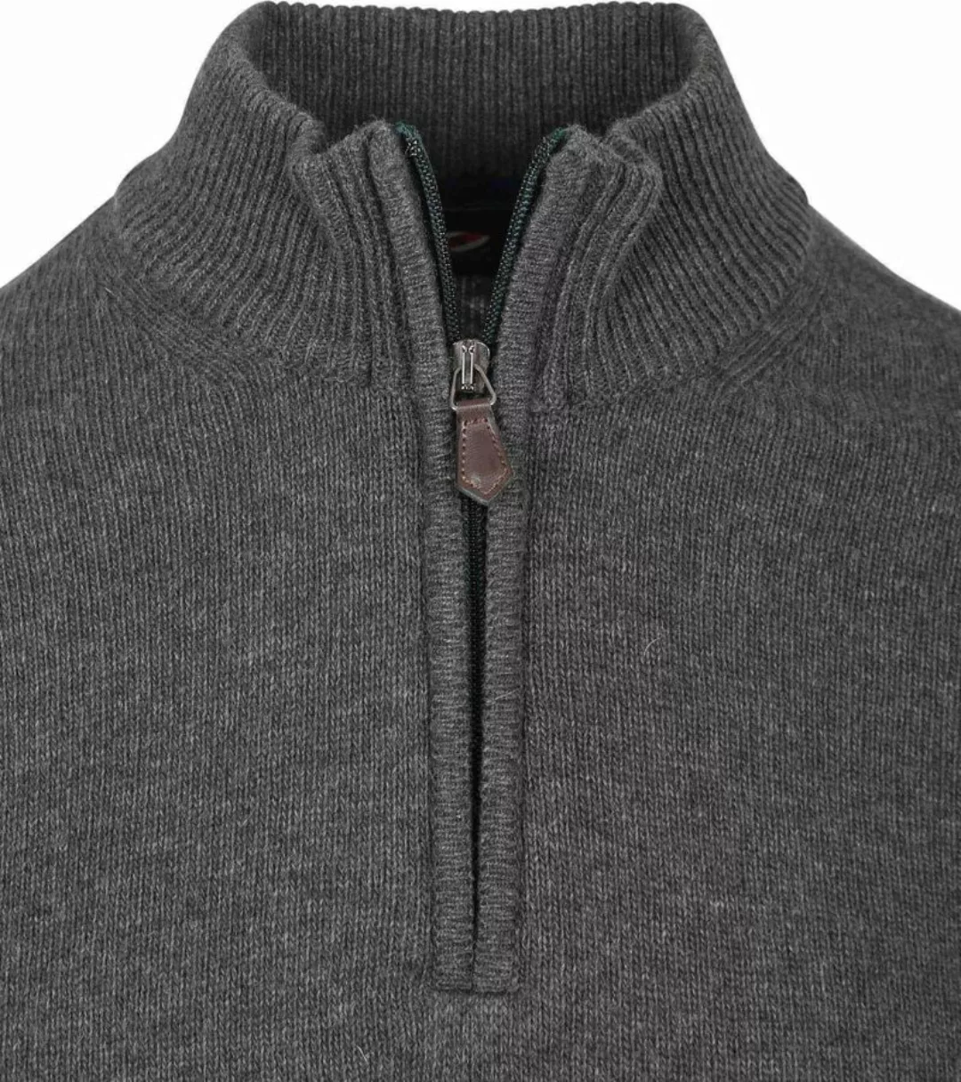 Suitable Half Zip Pullover Lambswool Anthrazit - Größe L günstig online kaufen