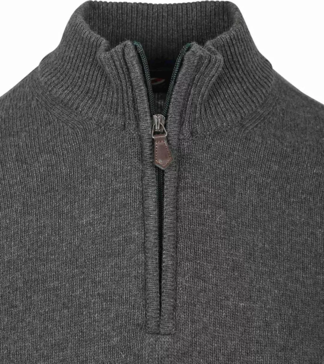 Suitable Half Zip Pullover Lambswool Anthrazit - Größe XXL günstig online kaufen