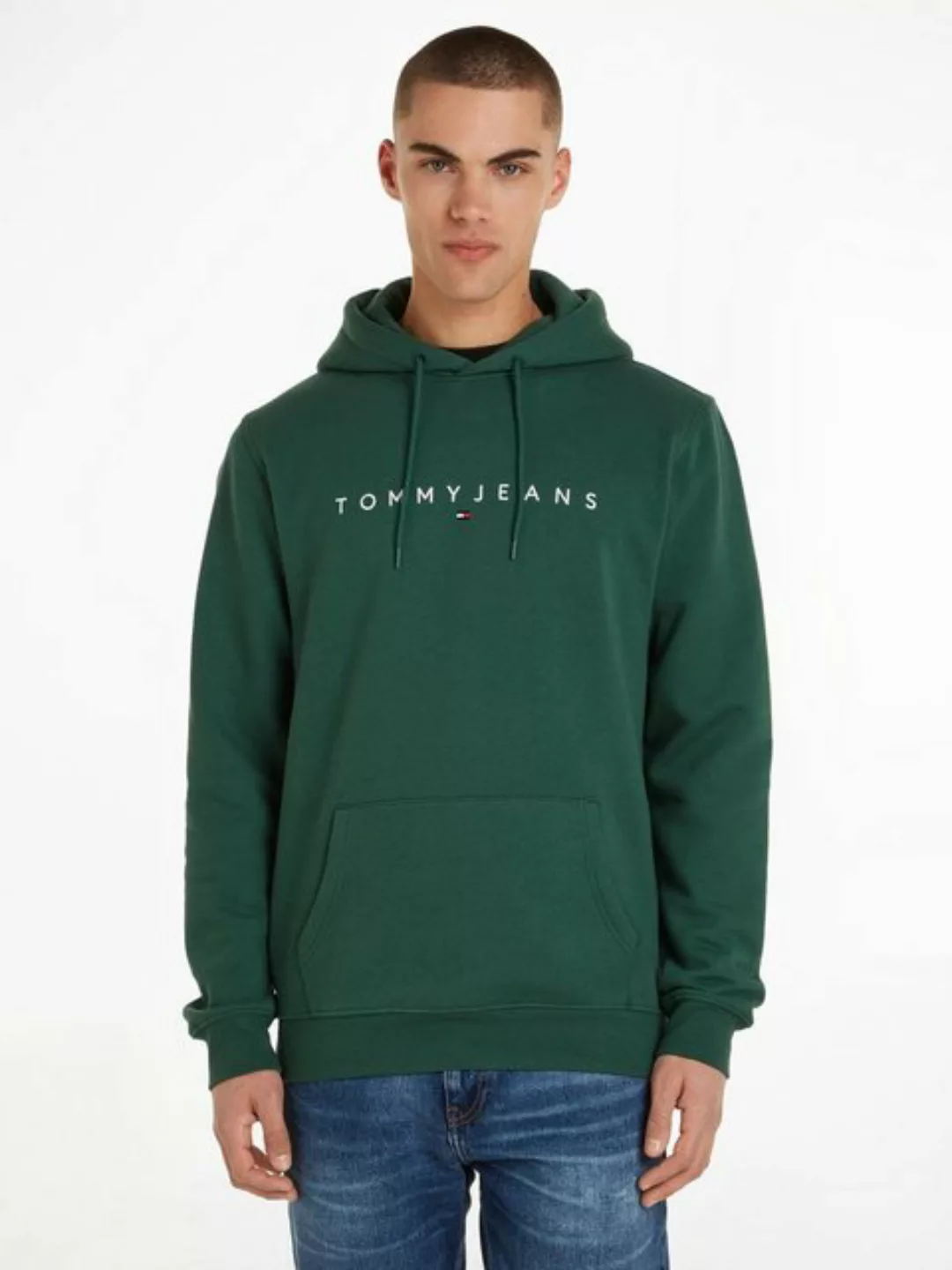 Tommy Jeans Kapuzensweatshirt TJM REG LINEAR LOGO HOODIE EXT mit Kordel günstig online kaufen