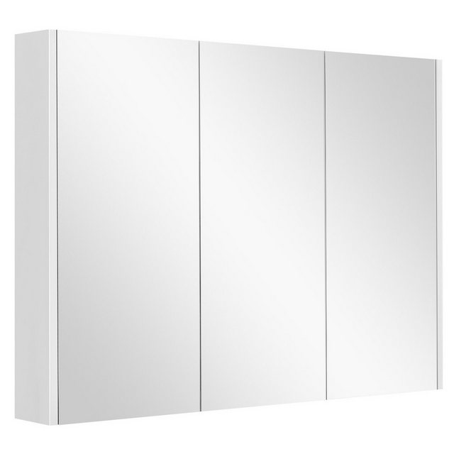 COSTWAY Spiegelschrank mit verstellbaren Ablagen, mit Spiegel,90x11x65cm günstig online kaufen