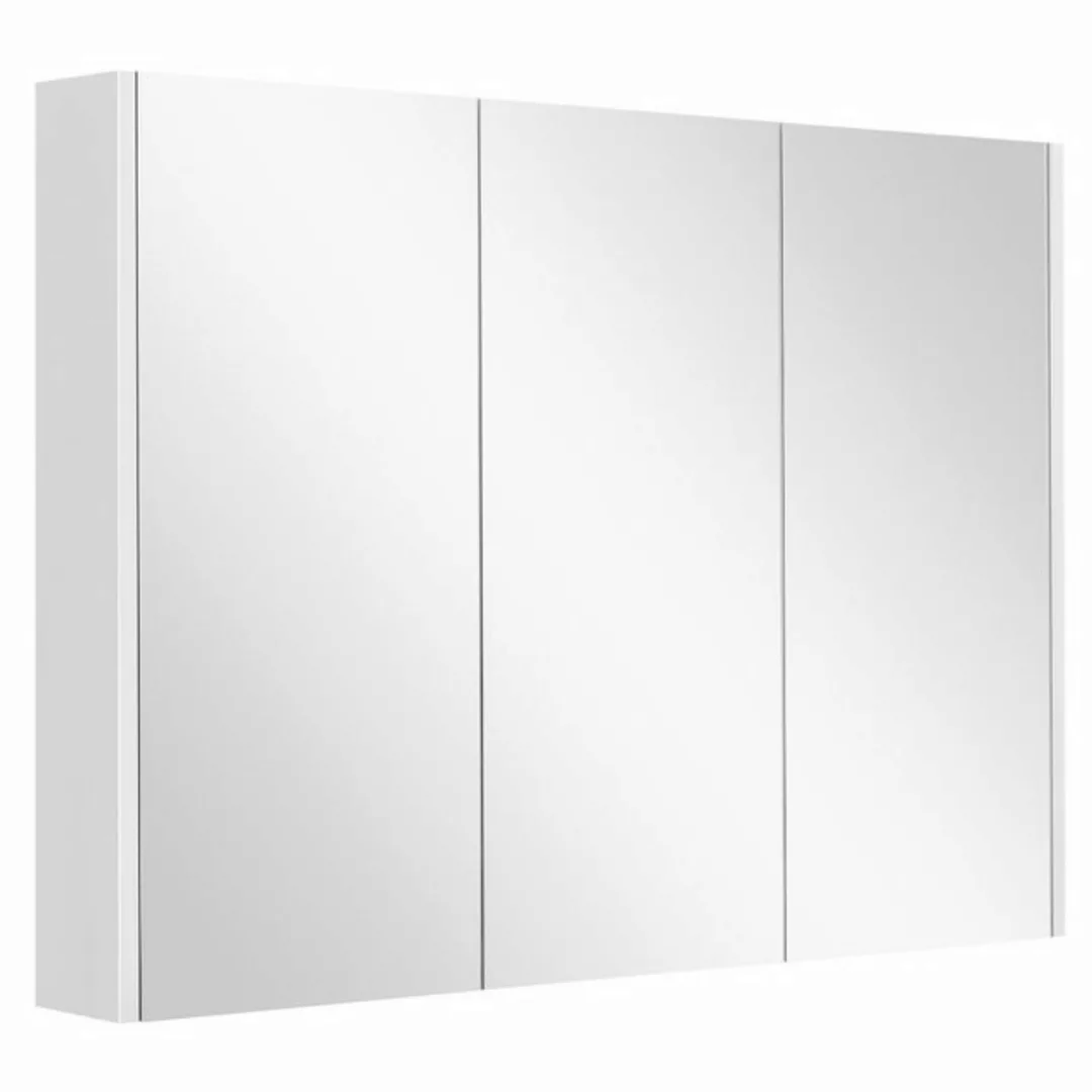 COSTWAY Spiegelschrank mit verstellbaren Ablagen, mit Spiegel,90x11x65cm günstig online kaufen