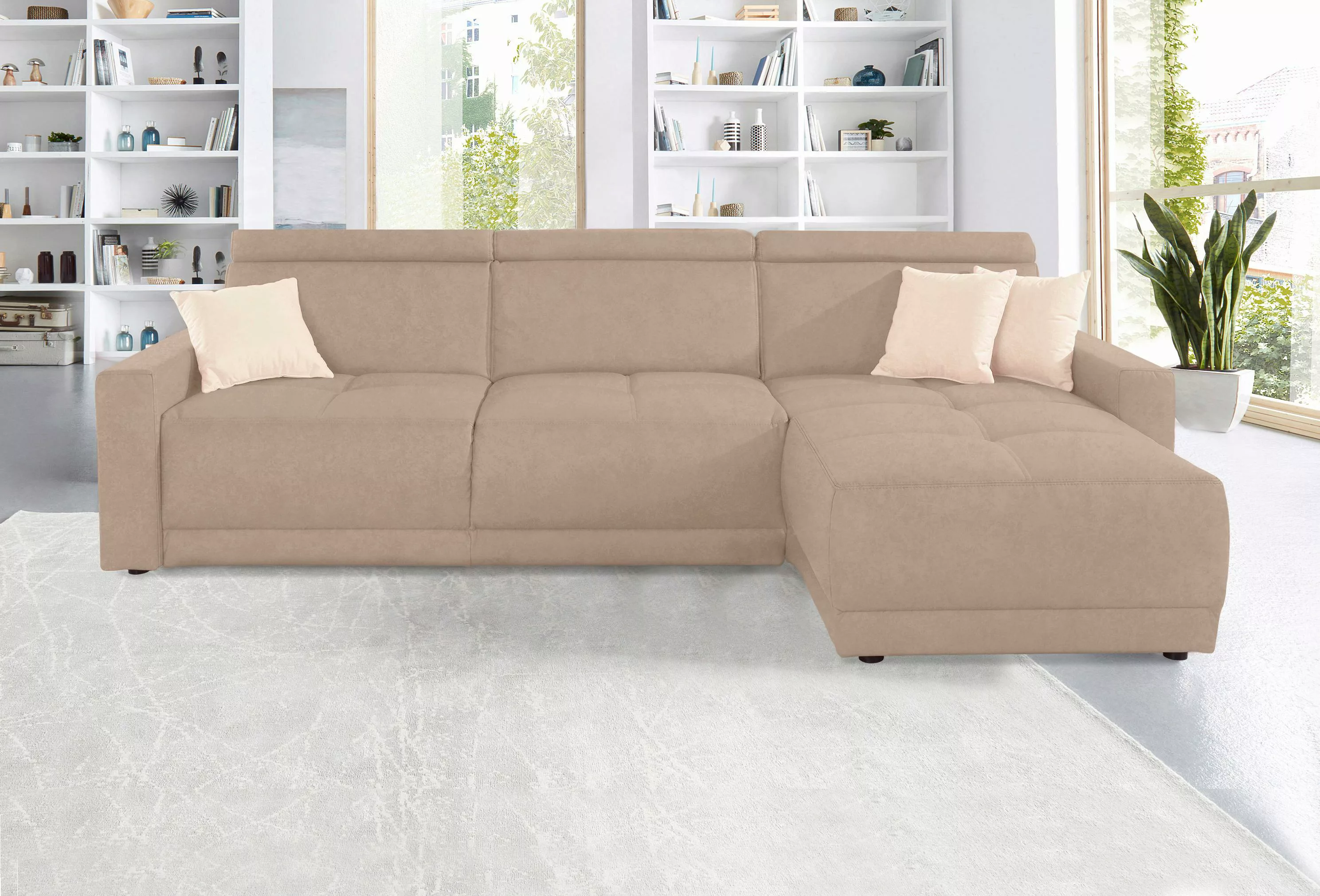 DOMO collection Ecksofa "Ava L-Form", mit Recamiere, Federkern wahlweise mi günstig online kaufen