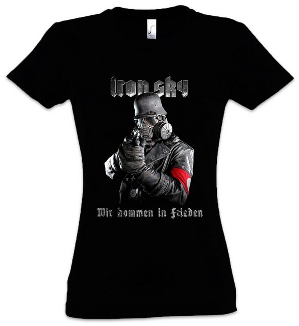 Urban Backwoods Print-Shirt Iron Sky Soldier Damen T-Shirt Glocke Ufo Haune günstig online kaufen