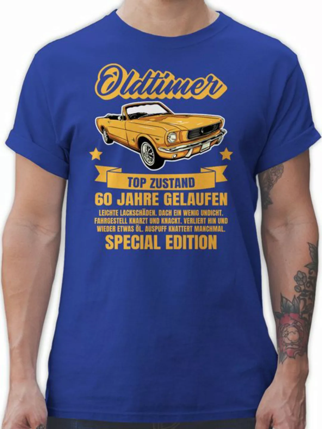 Shirtracer T-Shirt 60 Jahre Oldtimer 60. Geburtstag günstig online kaufen