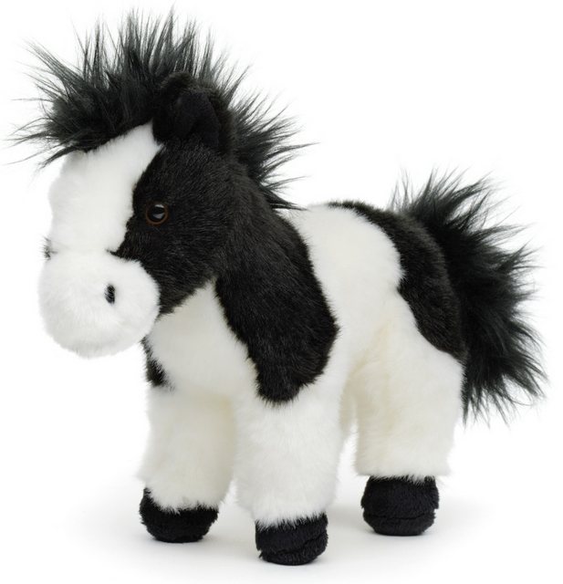 Uni-Toys Kuscheltier Pferd schwarz-weiß, stehend - 19 cm oder 23 cm (Höhe) günstig online kaufen