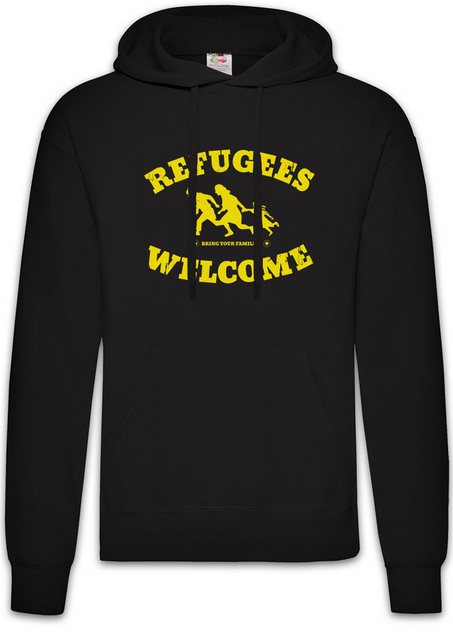 Urban Backwoods Hoodie Refugees Welcome Herren Hoodie Demo Pro Willkommen F günstig online kaufen