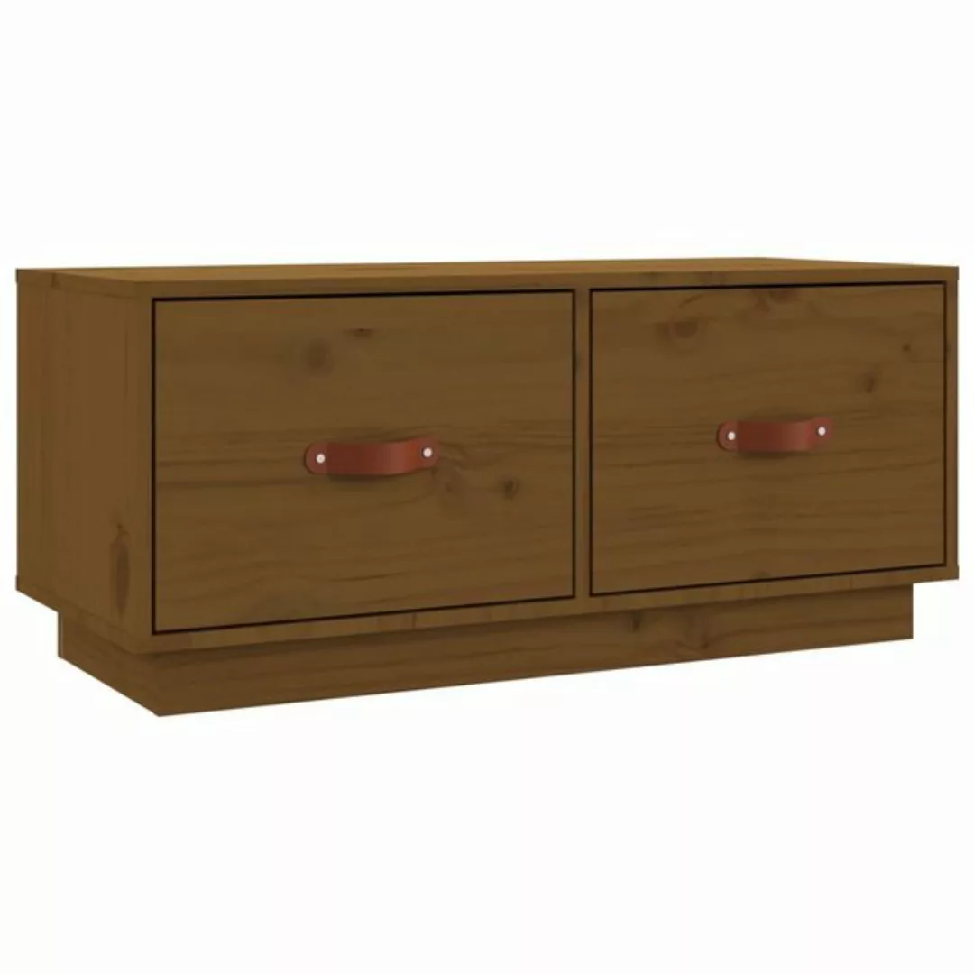 furnicato TV-Schrank Honigbraun 80x34x35 cm Massivholz Kiefer günstig online kaufen