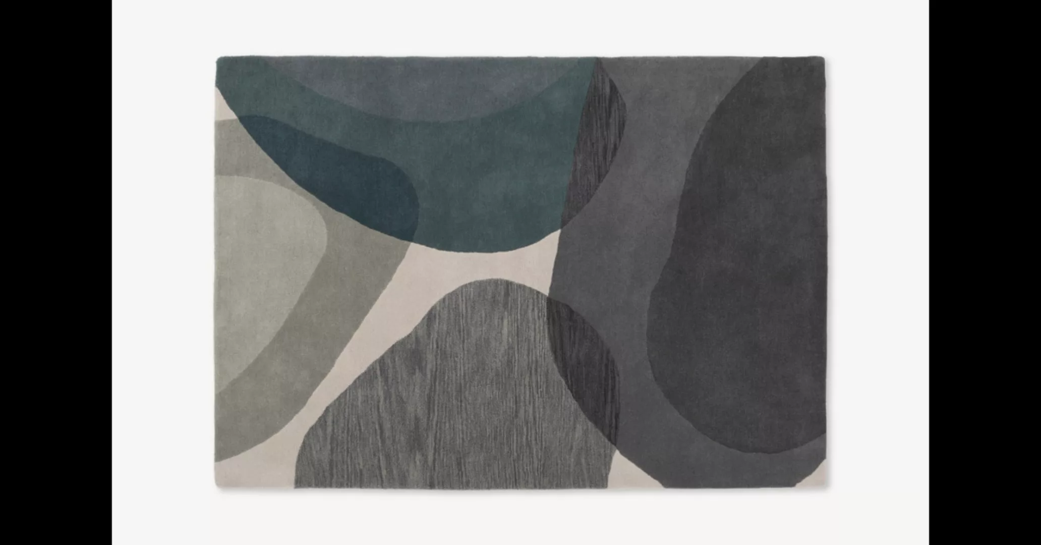 Holt Teppich (160 x 230 cm), Grau und Blaugruen - MADE.com günstig online kaufen