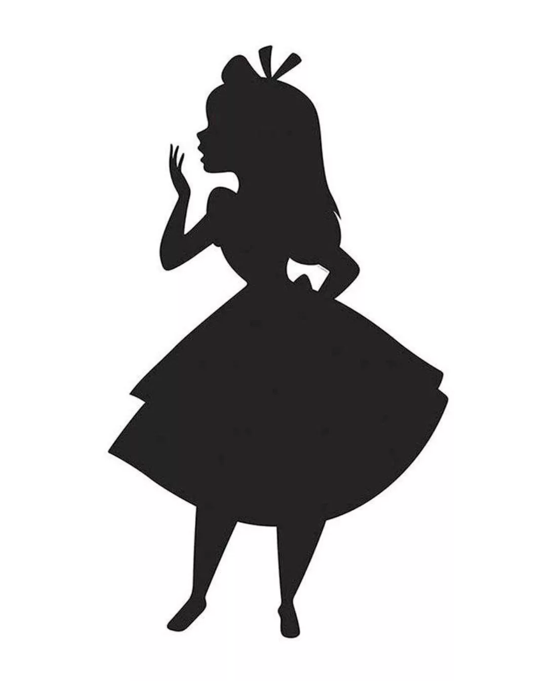 Komar Poster "Alice Silhouette", Disney, (1 St.), Kinderzimmer, Schlafzimme günstig online kaufen