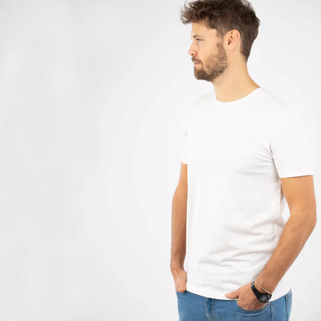 T-shirt Herren - Upc. Baumwolle + Rec. Polyester "Neps" Schwarz günstig online kaufen