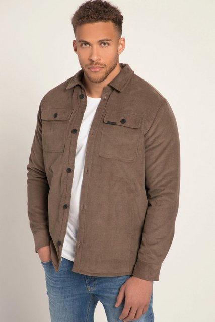 STHUGE Funktionsjacke STHUGE Overshirt Cord Langarm Kentkragen gefüttert günstig online kaufen