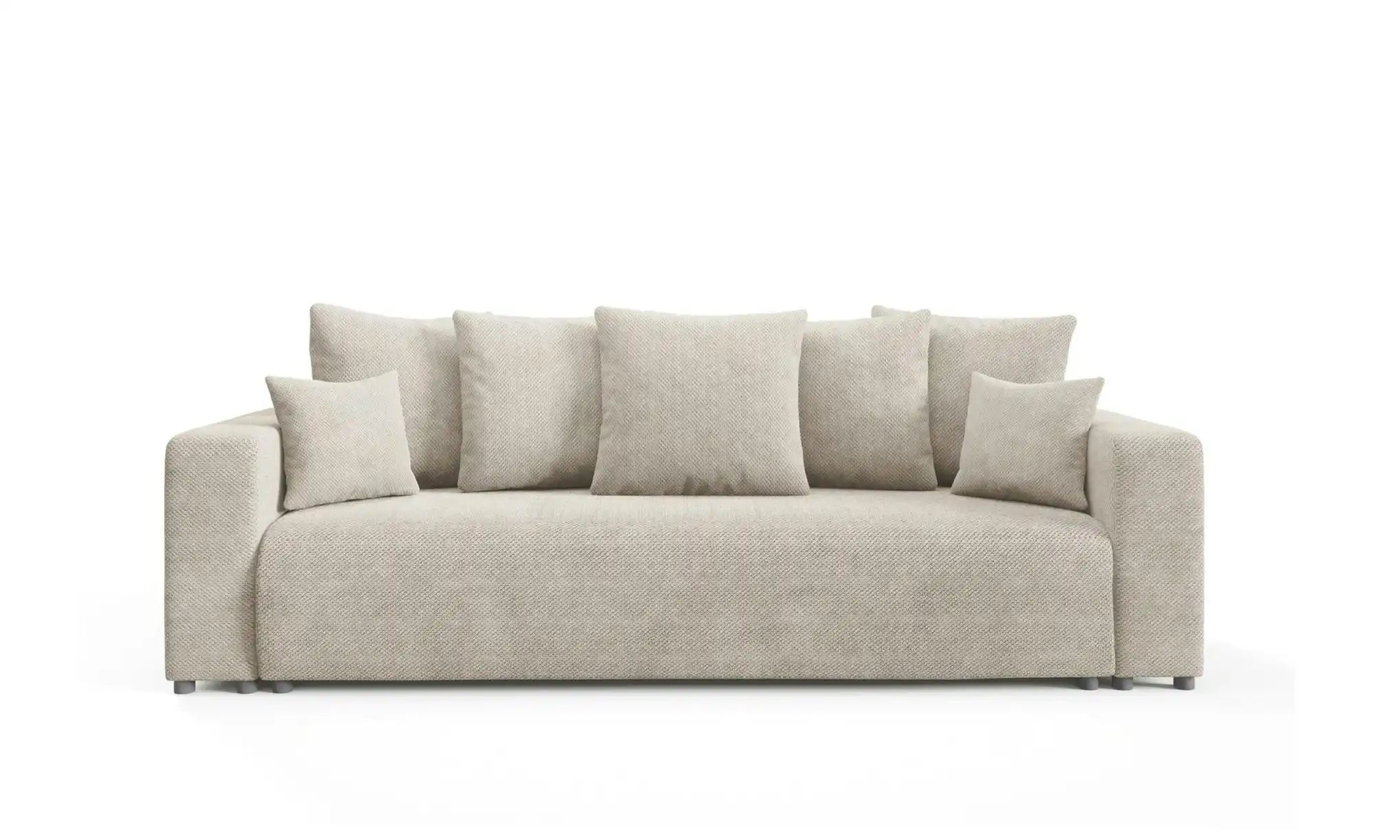 Schlafsofa mit Bettkasten Evora ¦ beige ¦ Maße (cm): B: 247 H: 88 Polstermö günstig online kaufen