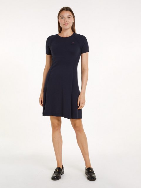 Tommy Hilfiger Jerseykleid CO JERSEY STITCH F&F DRESS mit Logostickerei auf günstig online kaufen