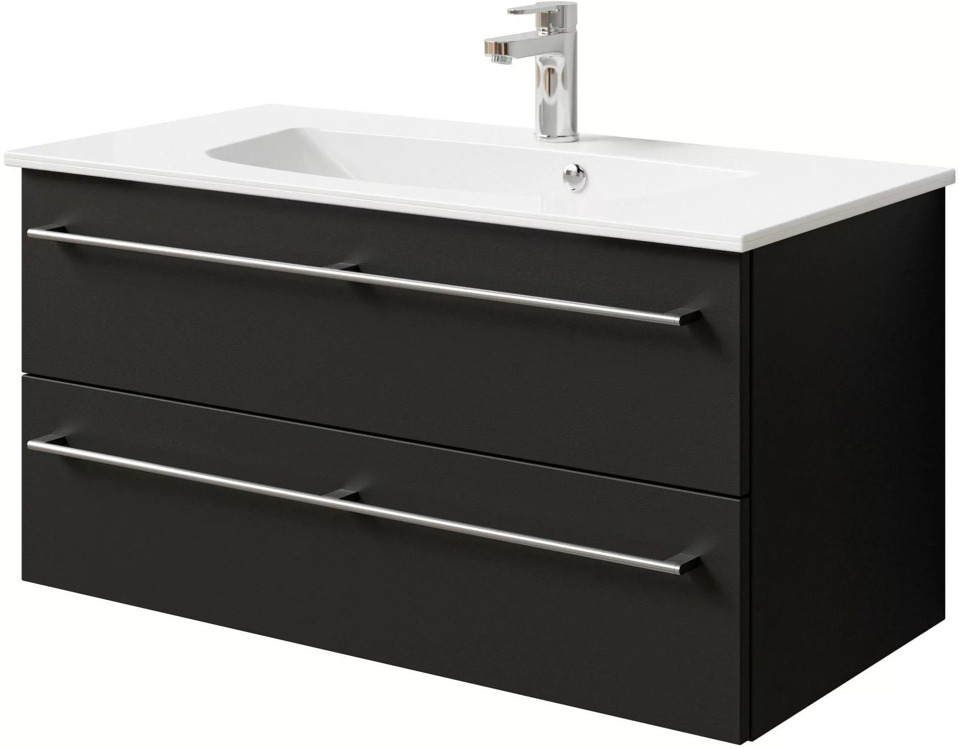 Saphir Waschtisch "Serie 6025 Mineralmarmor-Waschtisch mit Unterschrank, 97 günstig online kaufen