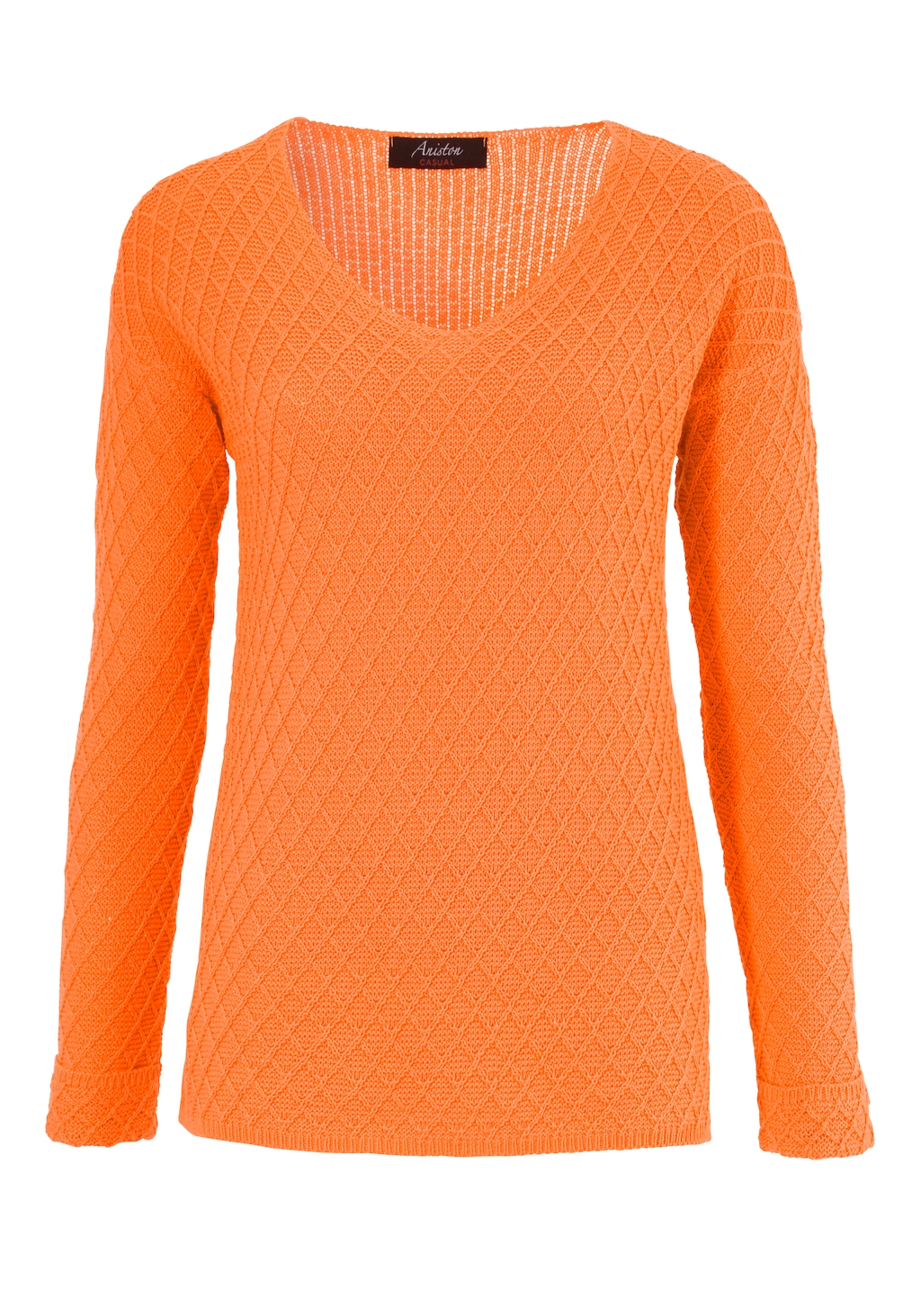 Aniston CASUAL V-Ausschnitt-Pullover, im trendigen Mustermix günstig online kaufen