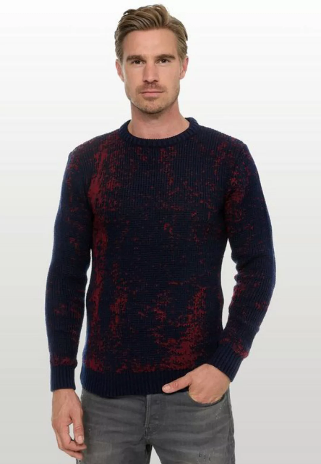 Rusty Neal Strickpullover im angesagten zweifarbigen Design günstig online kaufen