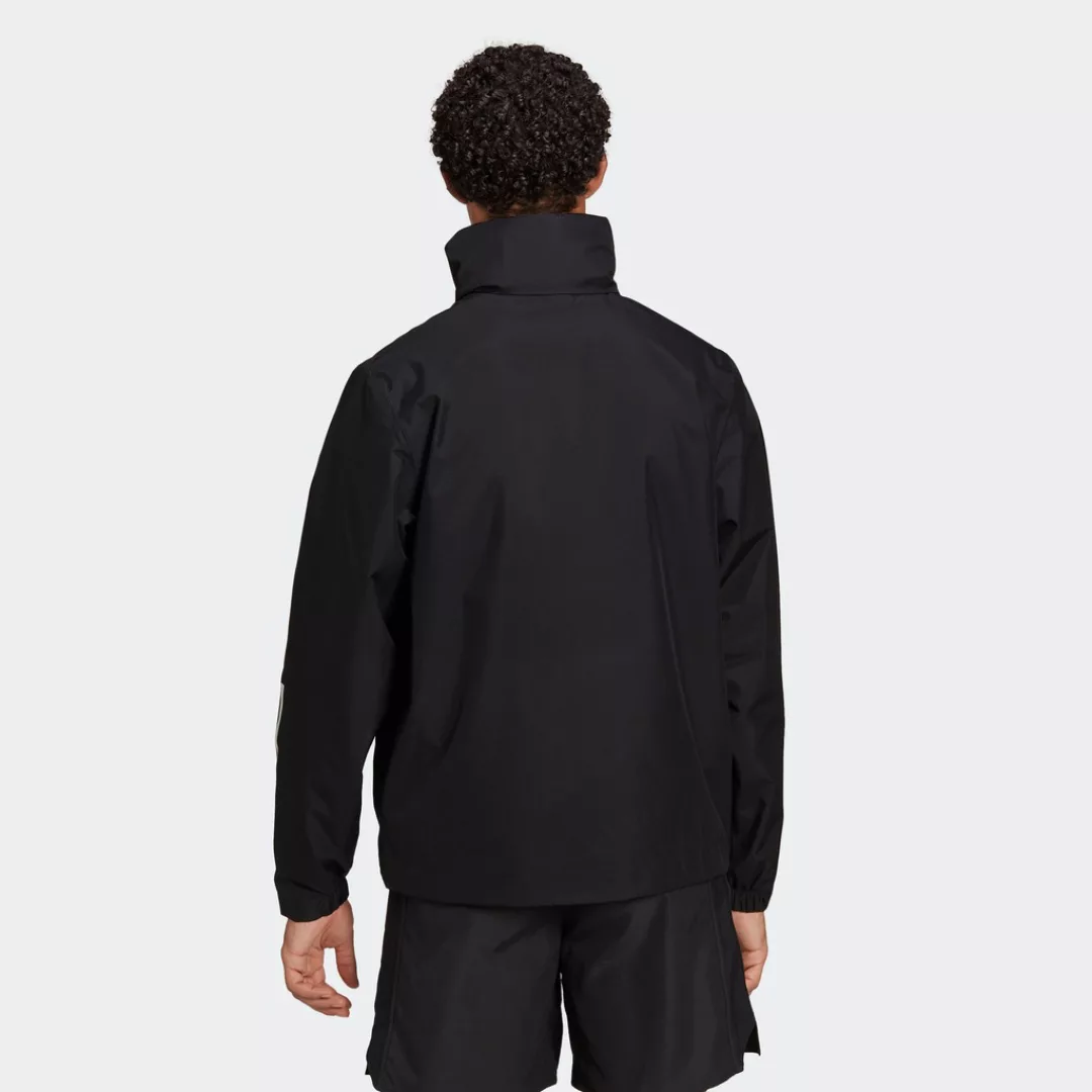 adidas Sportswear Outdoorjacke "BSC 3STREIFEN RAIN.RDY REGENJACKE", mit Kap günstig online kaufen