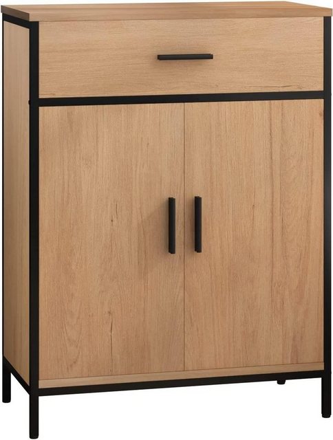 EUGAD Beistellschrank mit verstellbarem Regal, 1 Schublade 2 Türen 60x80x30 günstig online kaufen