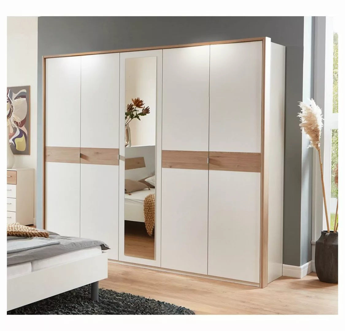 Lomadox Kleiderschrank BRADFORD-43 228 cm mit Passepartoutrahmen in Eiche m günstig online kaufen