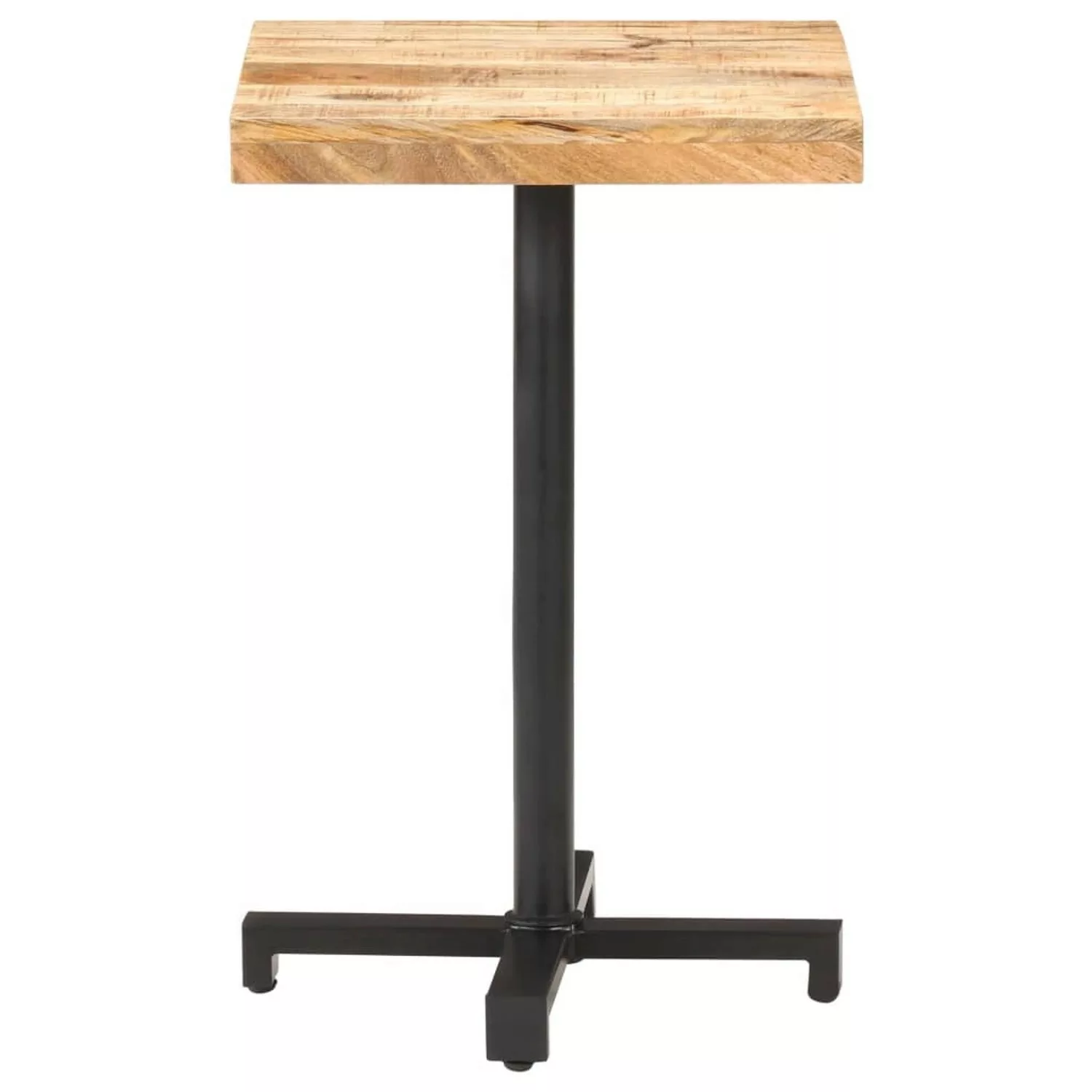 vidaXL BistRotisch Quadratisch 50x50x75 cm Raues Mangoholz günstig online kaufen