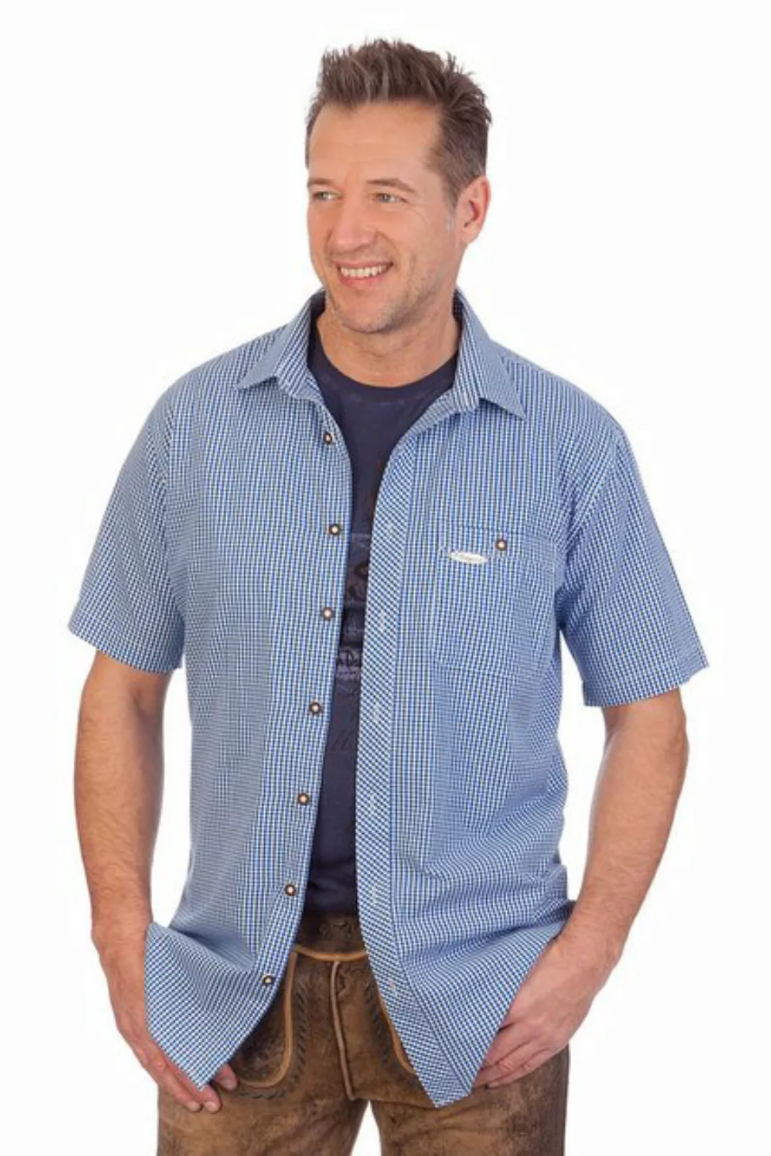Spieth & Wensky Trachtenhemd Trachtenhemd - ATHEN - blau, grün günstig online kaufen