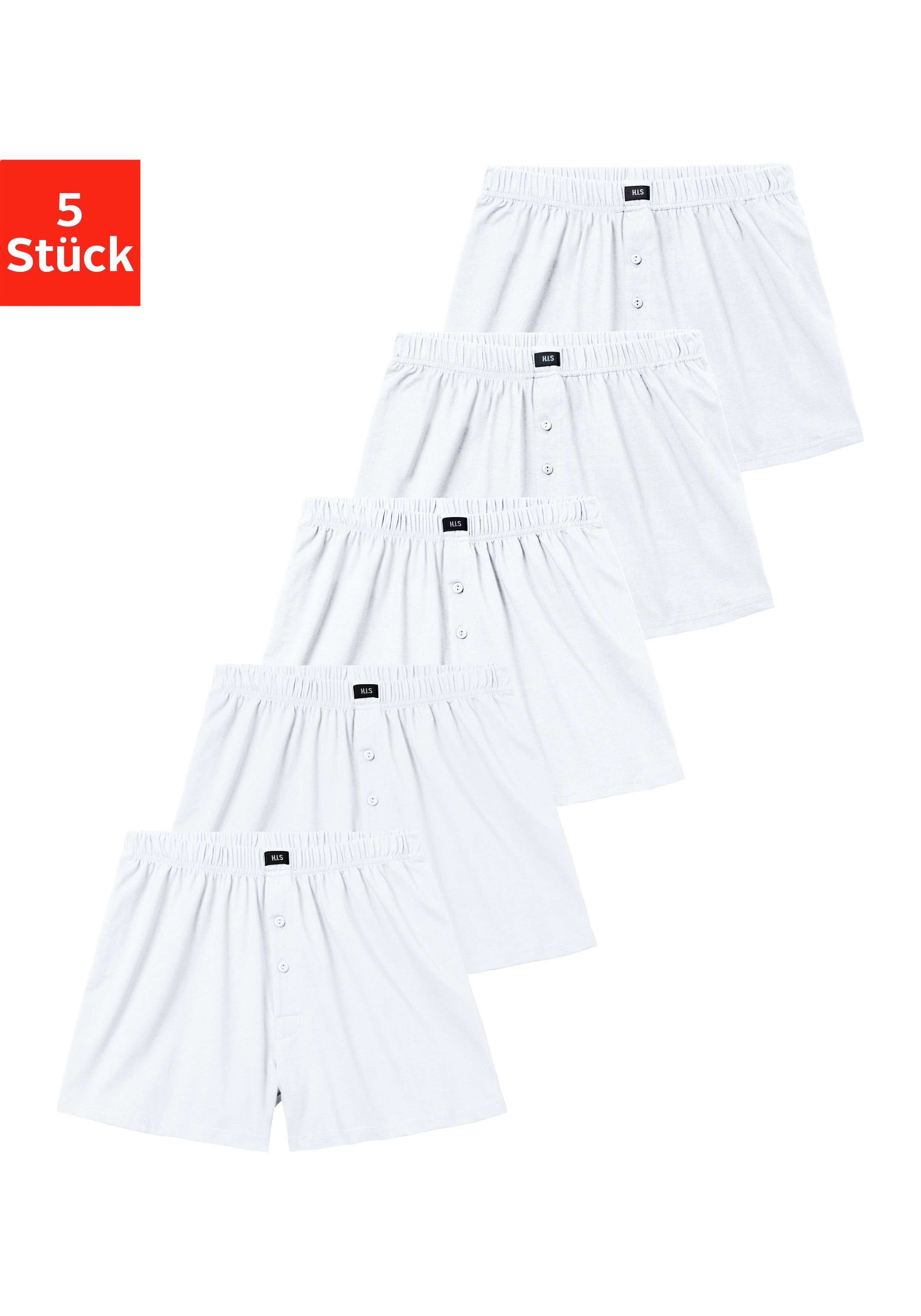 H.I.S Weiter Boxer "Herren Boxer", (Packung, 5 St.), weite Passform, Komfor günstig online kaufen