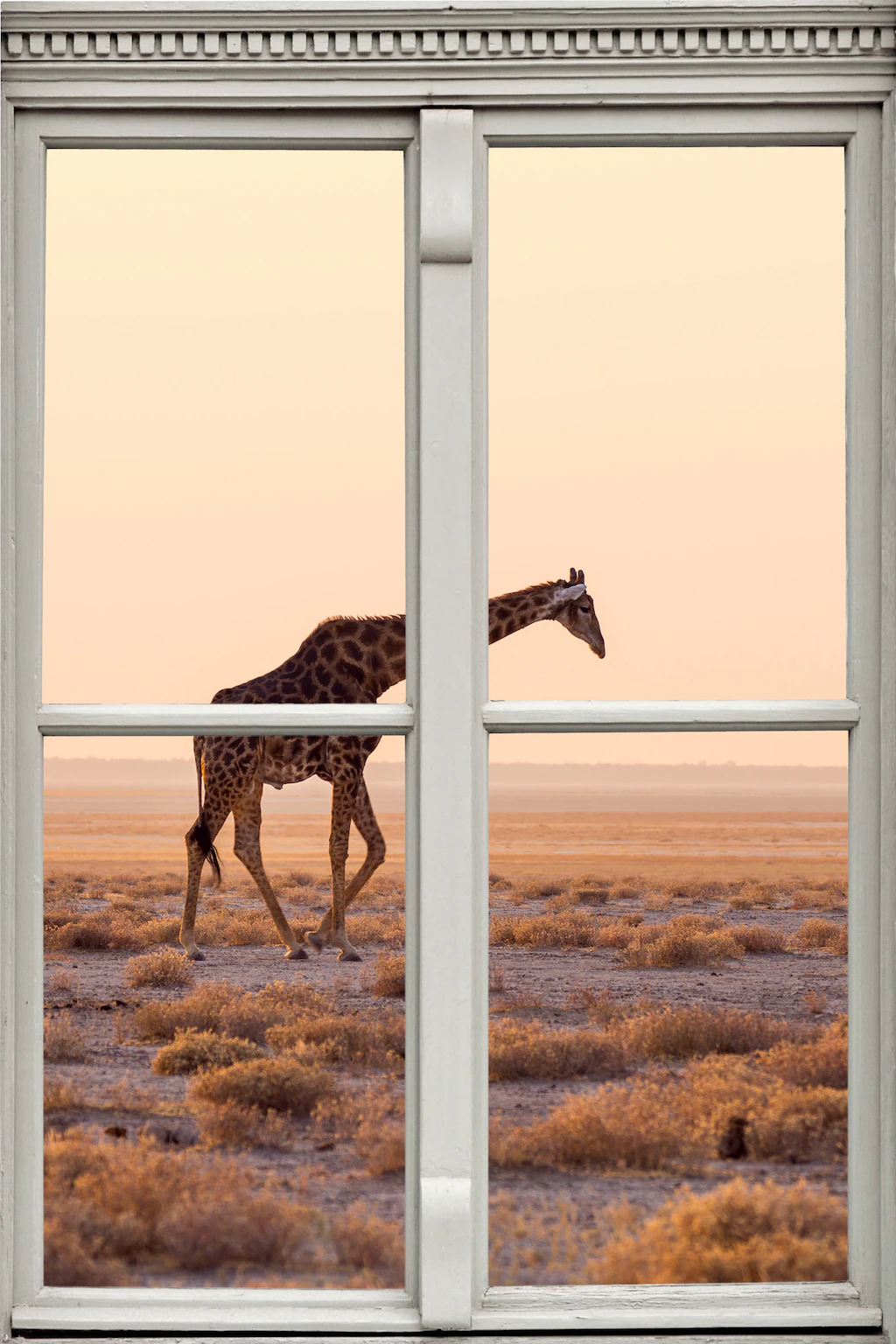 queence Wandsticker "Giraffe", Wandsticker, Wandbild, selbstklebend, 3D, Fe günstig online kaufen