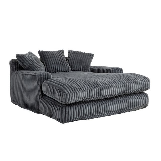 MODFU Schlafsofa Modernes Cord-Schlafsofa,Schlafsofa,mit 3 weiche Kissen, M günstig online kaufen