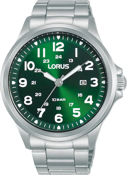 LORUS Quarzuhr »RH995NX9«, Armbanduhr, Herrenuhr, Datum, Edelstahlarmband, günstig online kaufen