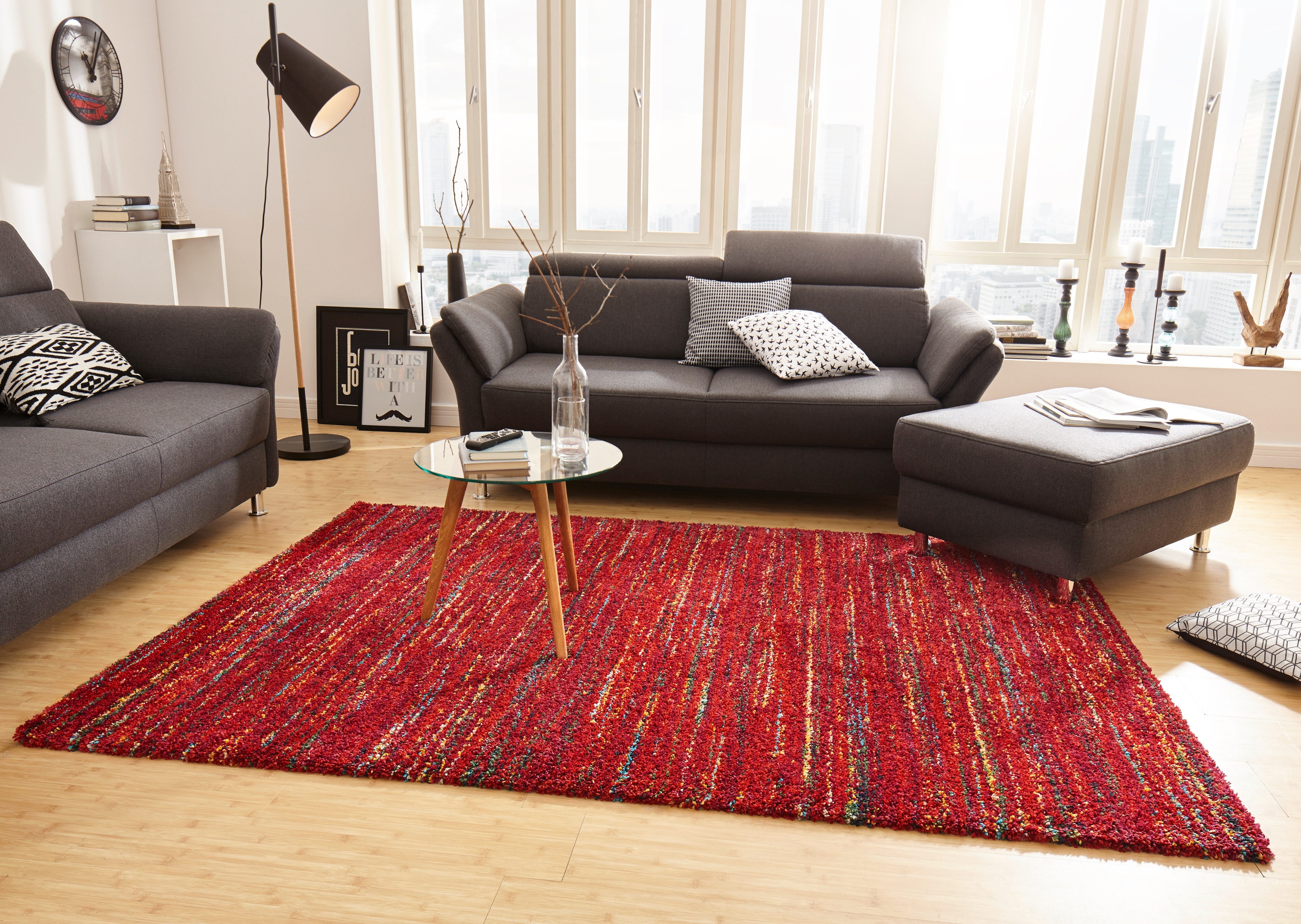 HANSE Home Hochflor-Teppich Chic, rechteckig, Höhe: günstig online kaufen