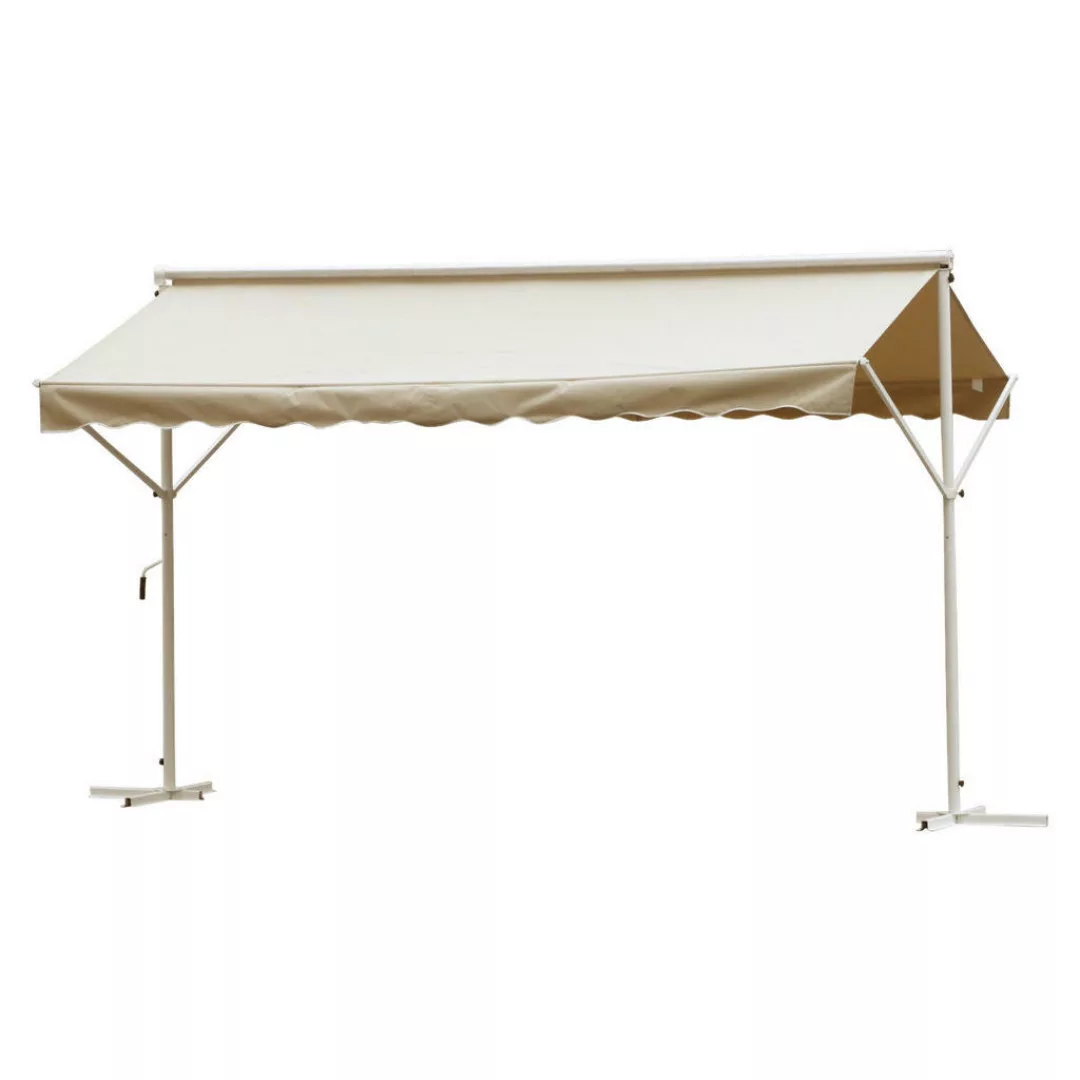 Outsunny Standmarkise creme Polyester-Mischgewebe B/H/L: ca. 294x250x395 cm günstig online kaufen