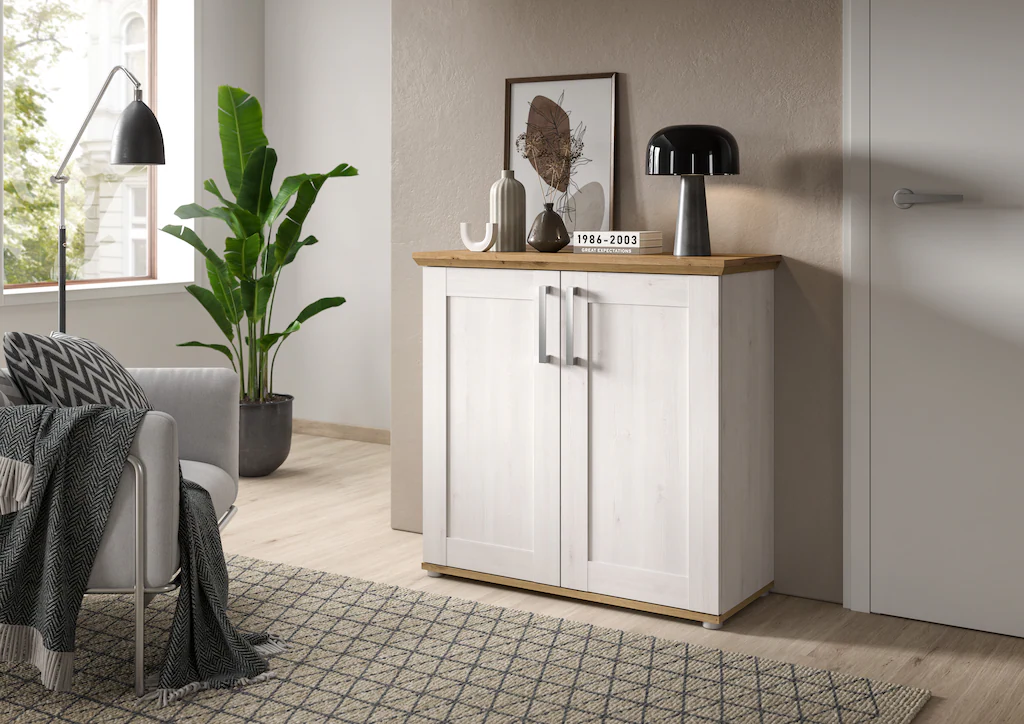 Home affaire Kommode "COSENZA, TOPSELLER, Breite 95 cm, 2 Türen, 2 Einlegeb günstig online kaufen