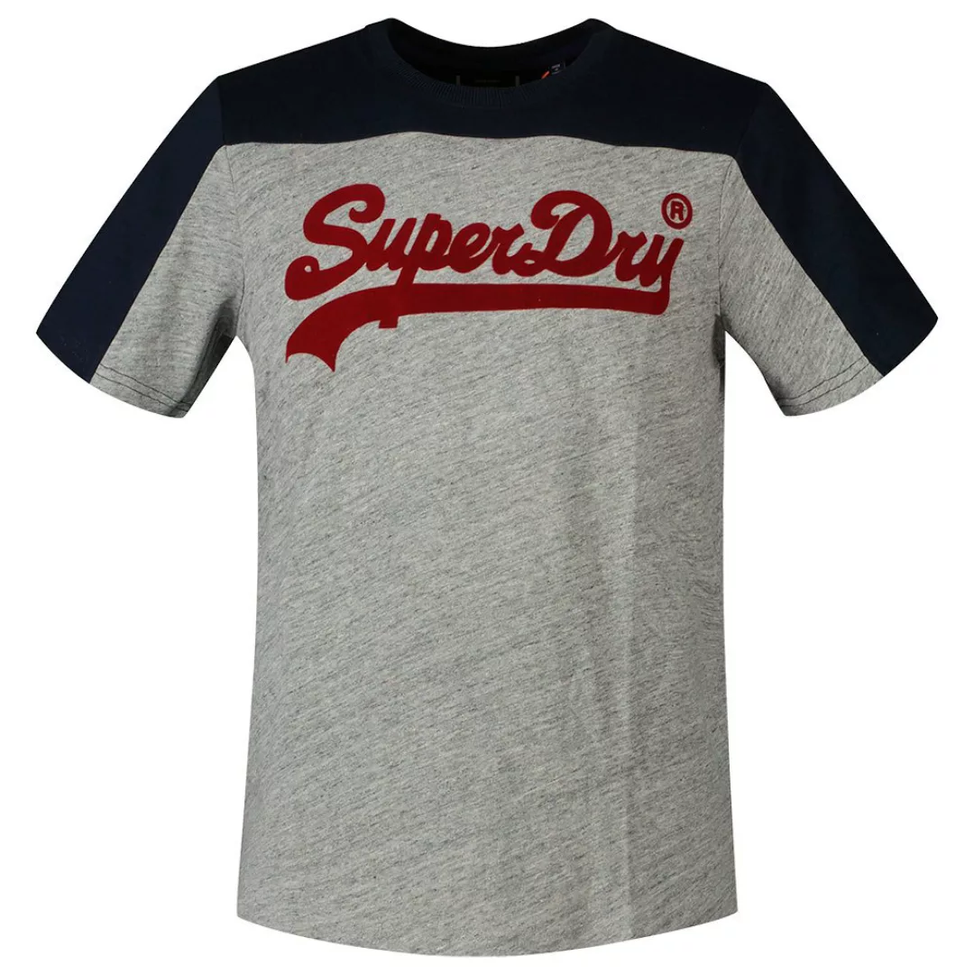 Superdry Vintage Logo Ac Colourblock Kurzarm T-shirt XL Athletic Grey Marl günstig online kaufen