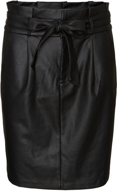 Vero Moda Lederimitatrock VMEVA HR PAPERBAG SHORT COATED SKT günstig online kaufen