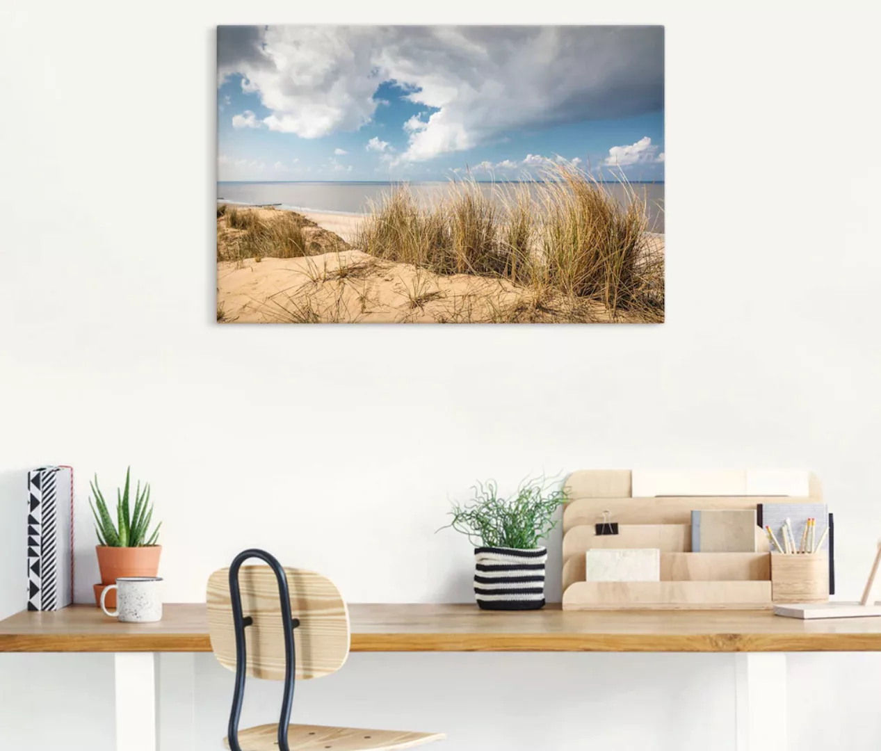 Artland Wandbild »Weg durch die Dünen am Roten Kliff«, Strandbilder, (1 St. günstig online kaufen