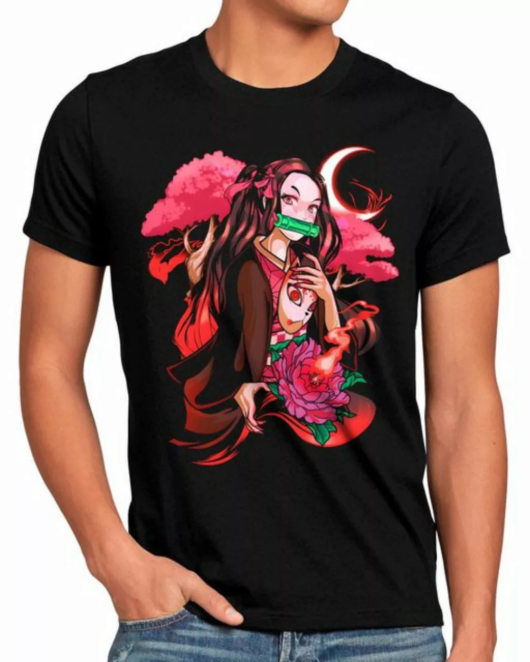 style3 Print-Shirt Herren T-Shirt demon anime japan manga slayer günstig online kaufen