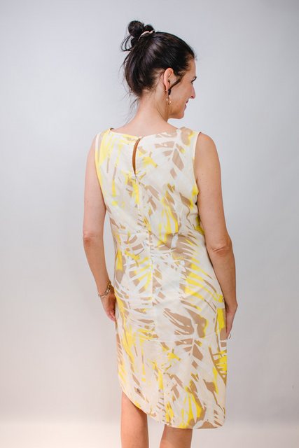 Comma Blusenkleid Kleid COMMA gelb / beige günstig online kaufen