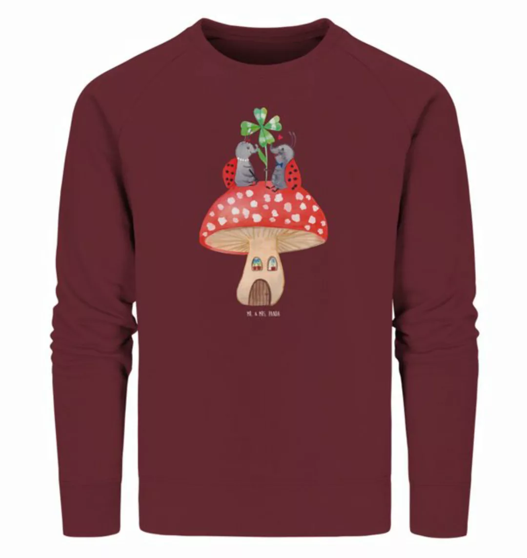 Mr. & Mrs. Panda Longpullover Größe S Marienkäfer Fliegenpilz - Burgundy - günstig online kaufen